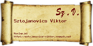 Sztojanovics Viktor névjegykártya